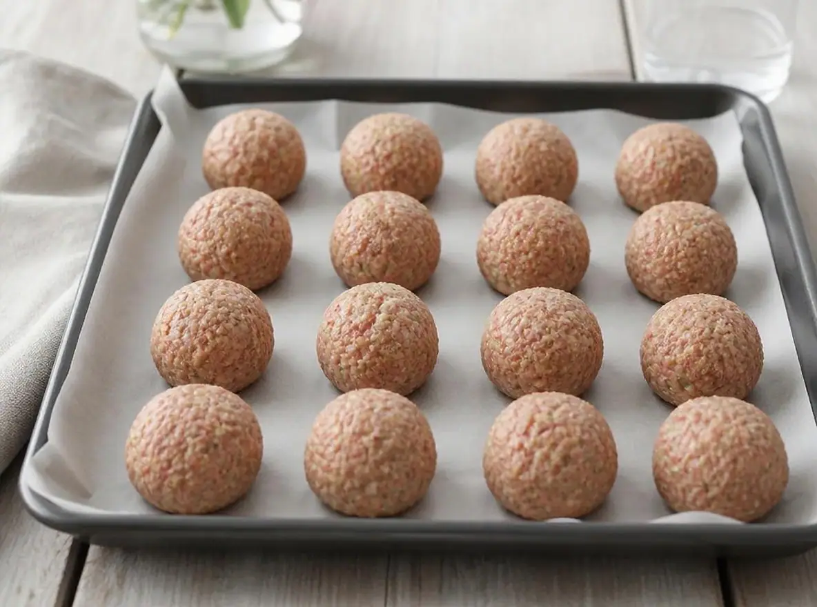 Frikadeller uden æg – trin 2