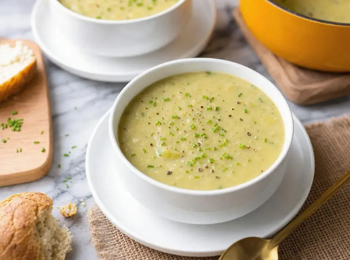 Kartoffel porre suppe uden fløde