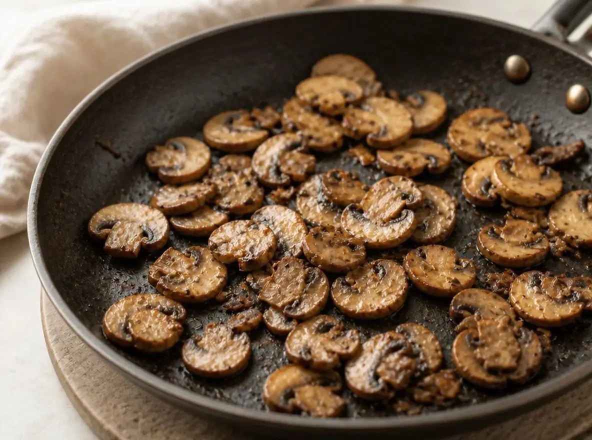 Mørbrad i fad med fløde og champignon – trin 4