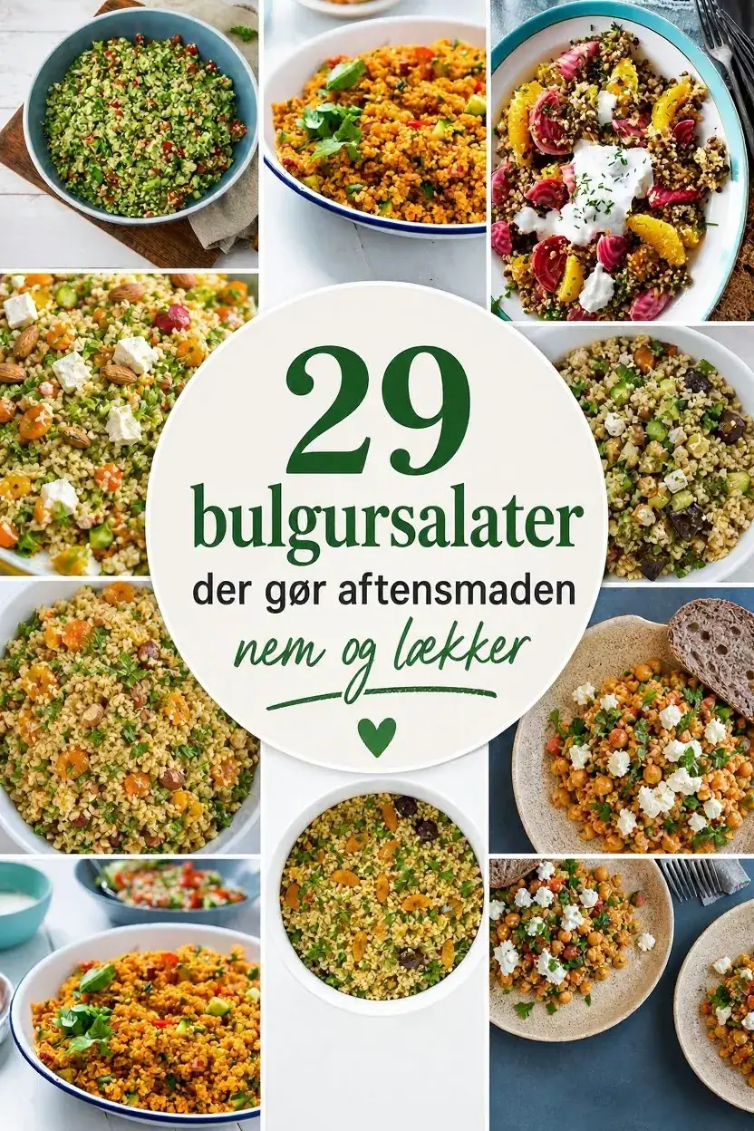 29 bulgursalater der gør aftensmaden nem og lækker