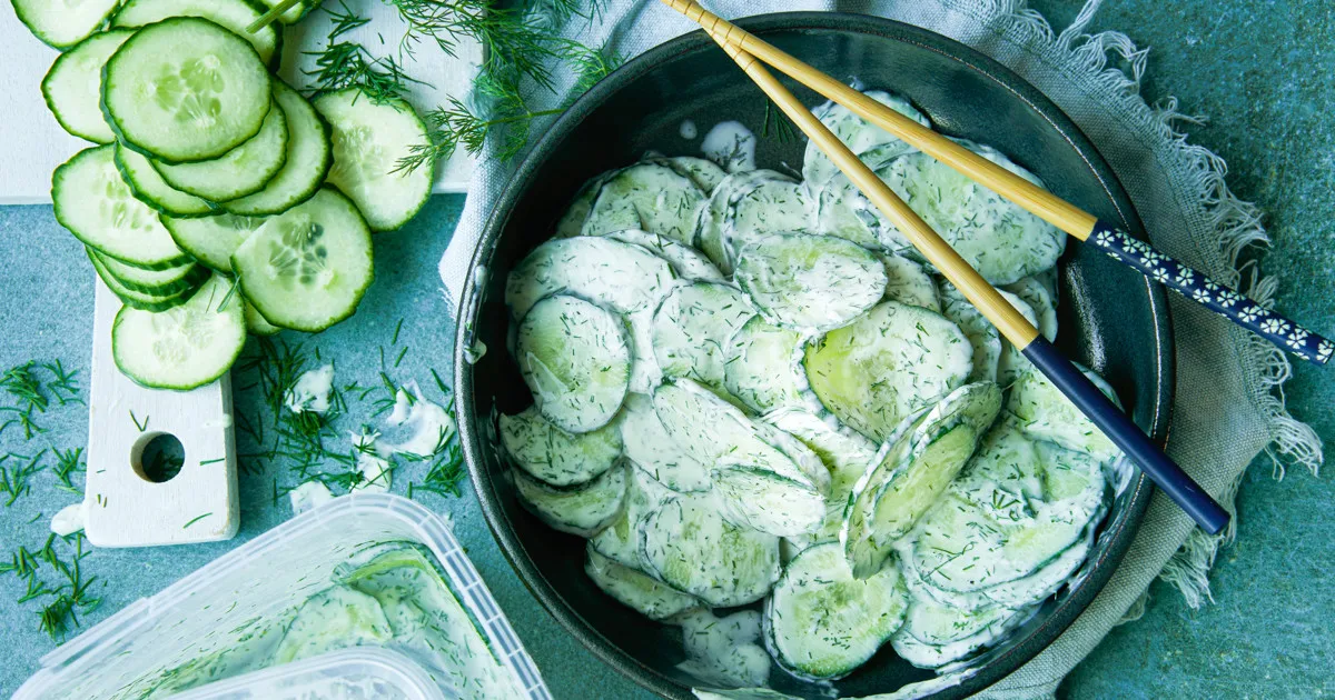 Cremet agurkesalat
