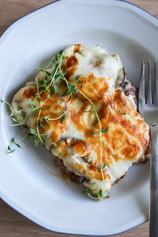 Moussaka med kartofler og aubergine