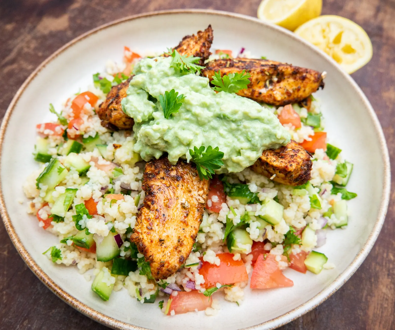 Tabouleh med kylling og avocado