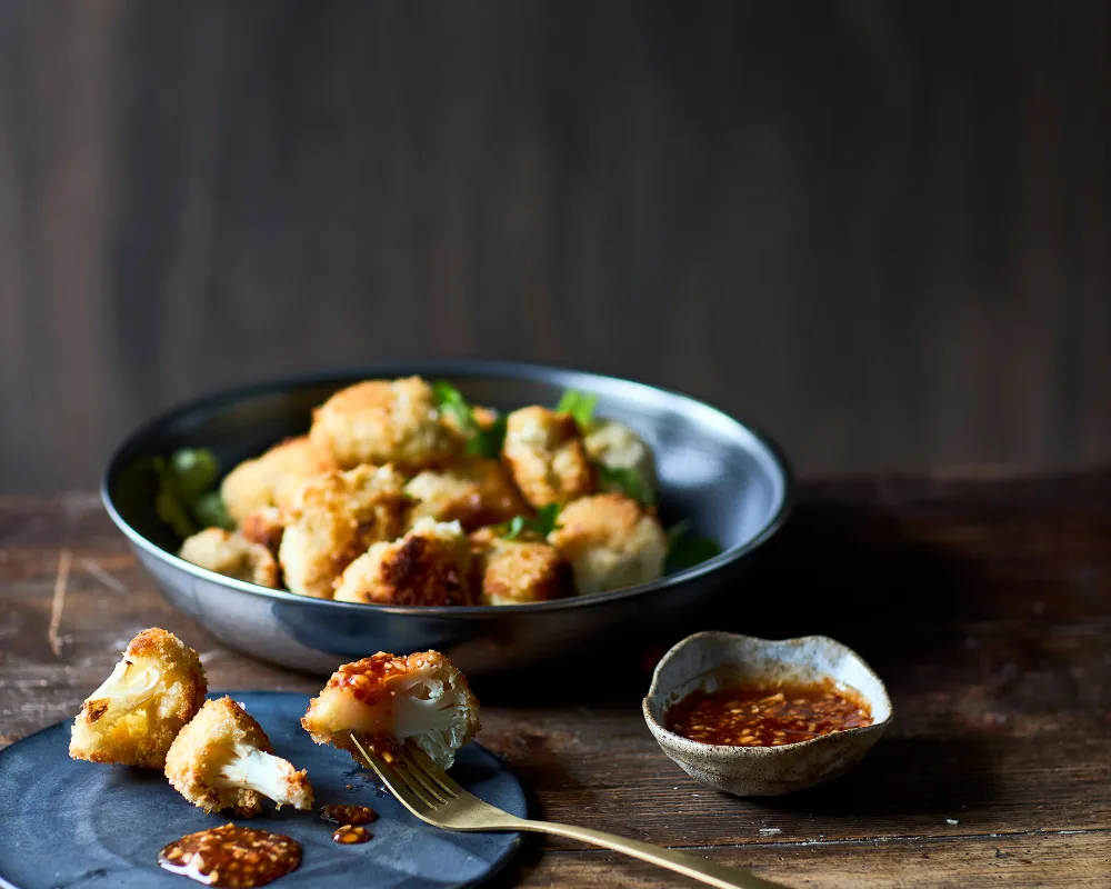 Bang Bang blomkål med cremet chilisauce