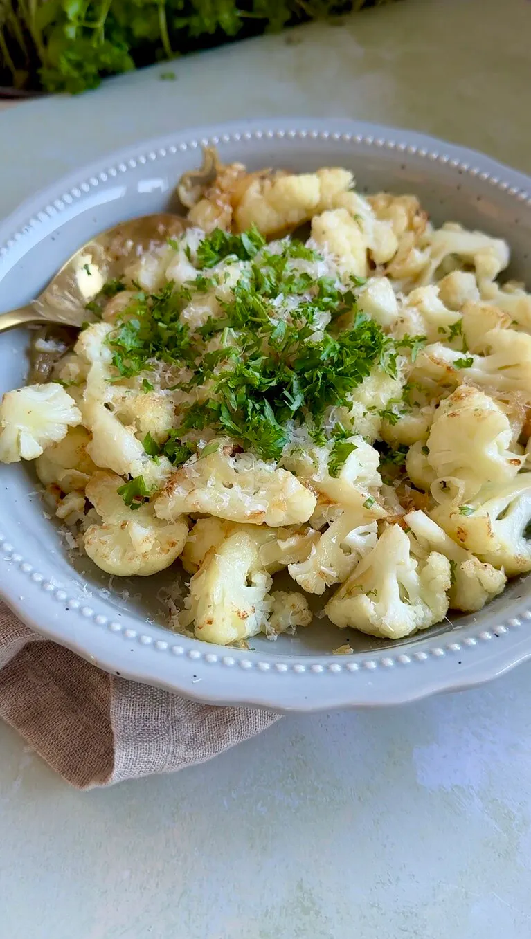 Stegt blomkål med parmesan