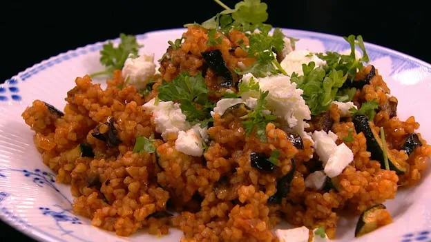 Bulgur med urter og feta