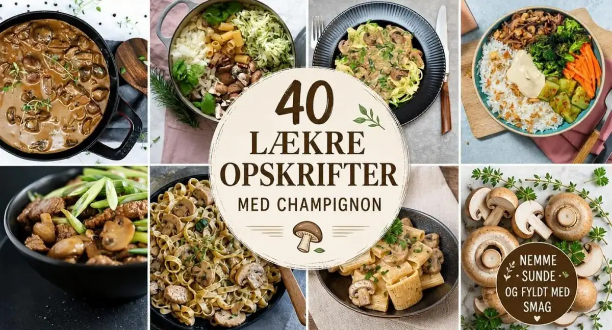 40 lækre opskrifter med champignon