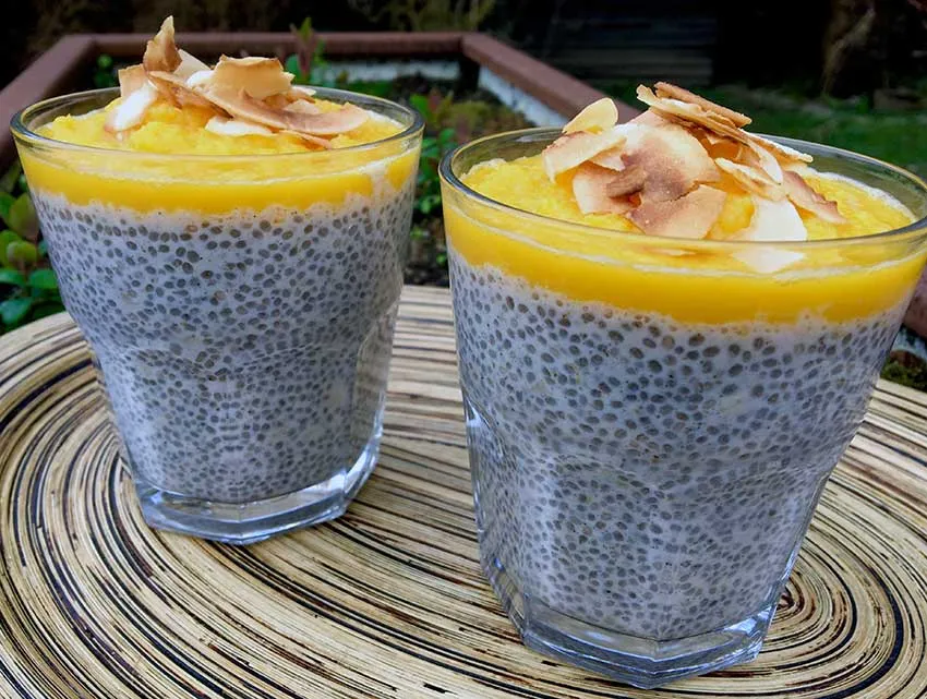 Chiagrød med kokosmælk