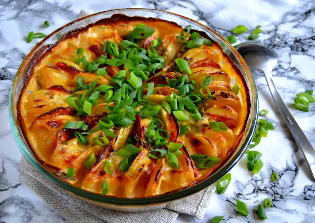 Kartoffelfad med chorizo