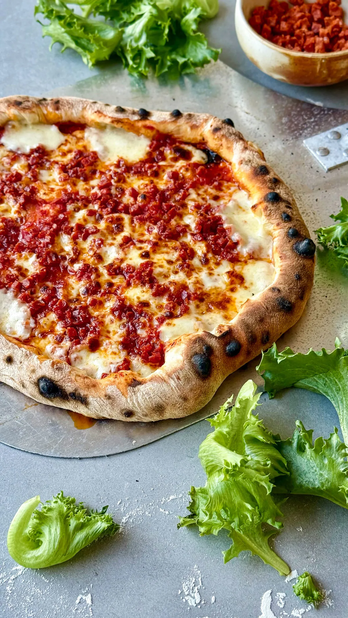 Chorizo pizza