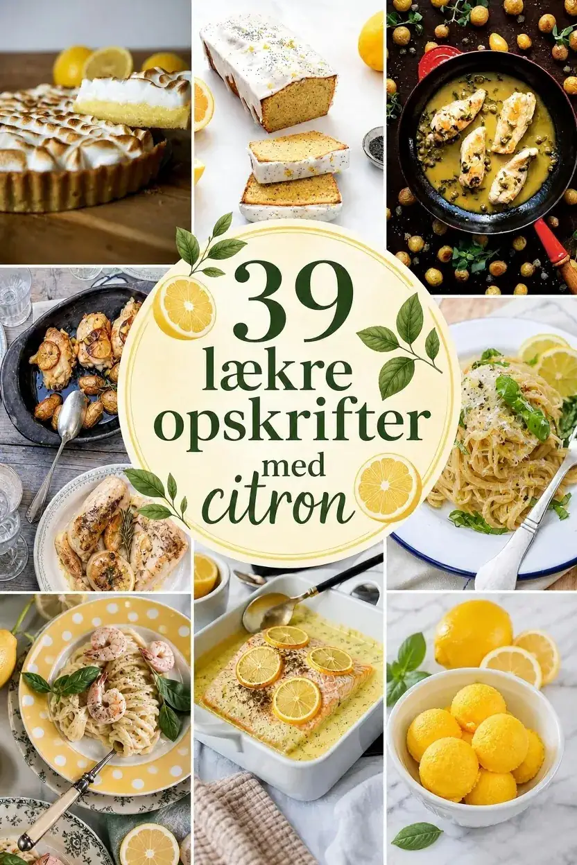 39 lækre opskrifter med citron
