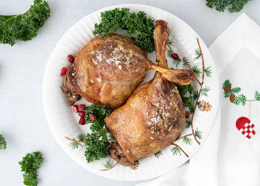 Confiterede andelår (Confit de Canard)