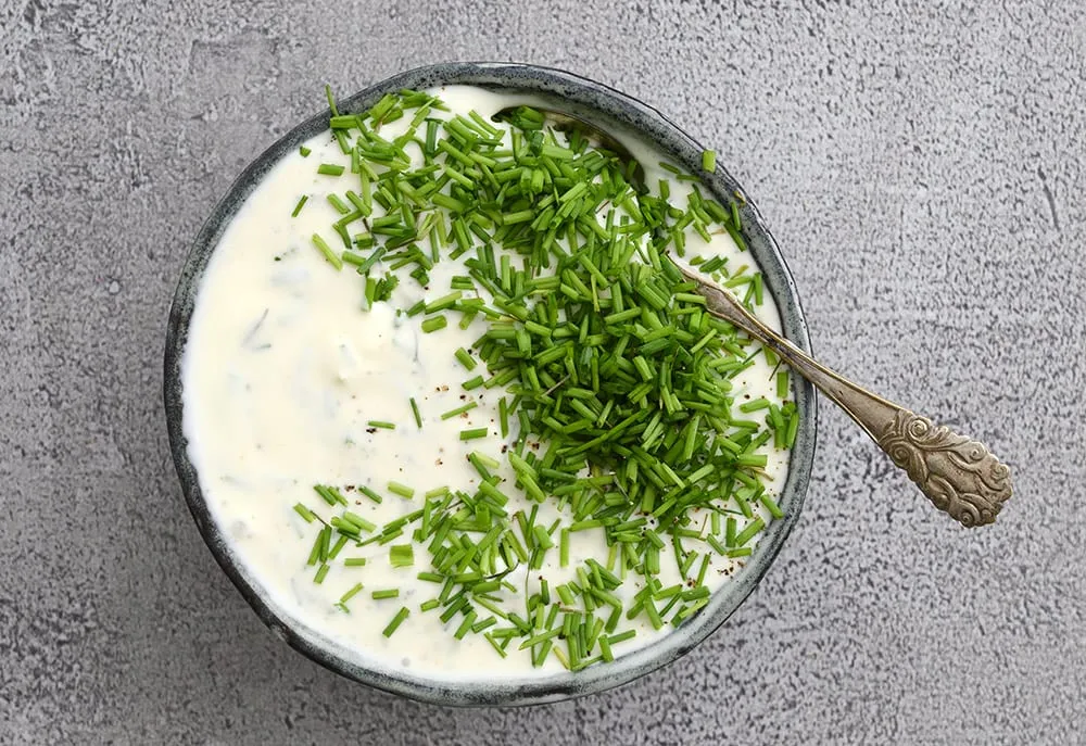 Creme fraiche dressing