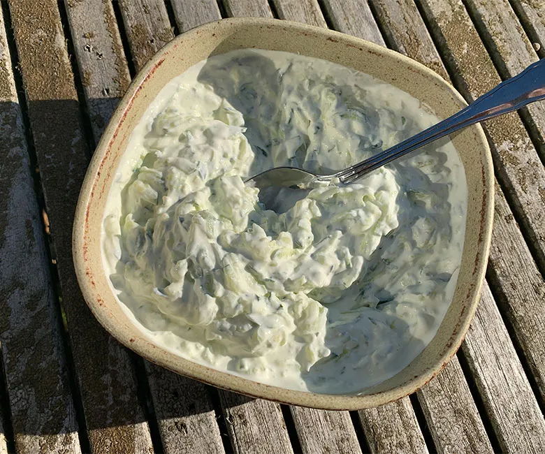 Tzatziki på creme fraiche