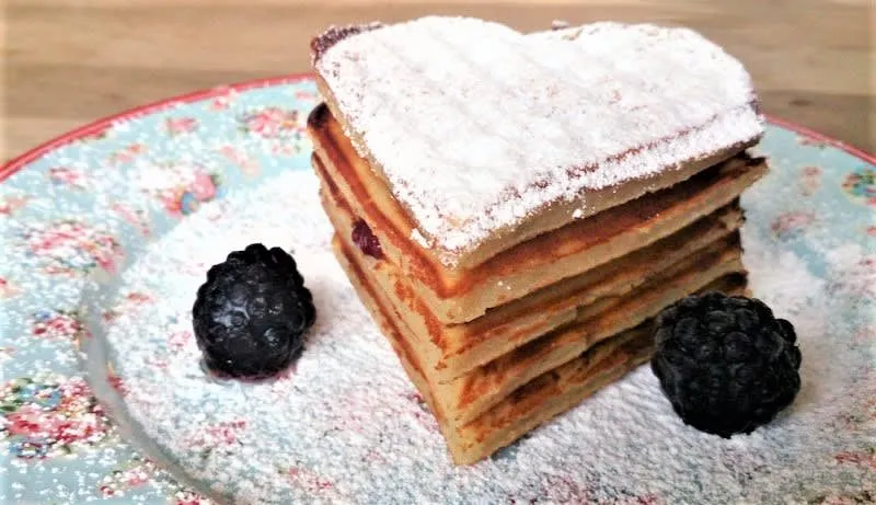 Creme fraiche vafler