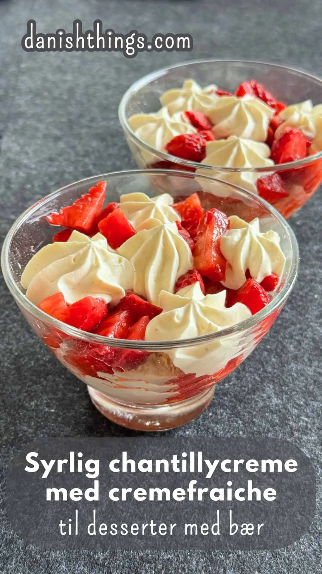 Chantillycreme med cremefraiche
