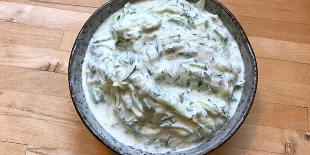 Tzatziki med creme fraiche