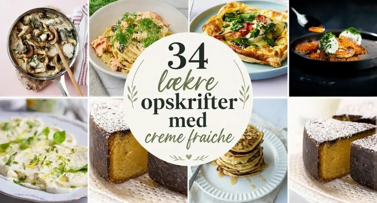 34 lækre opskrifter med creme fraiche