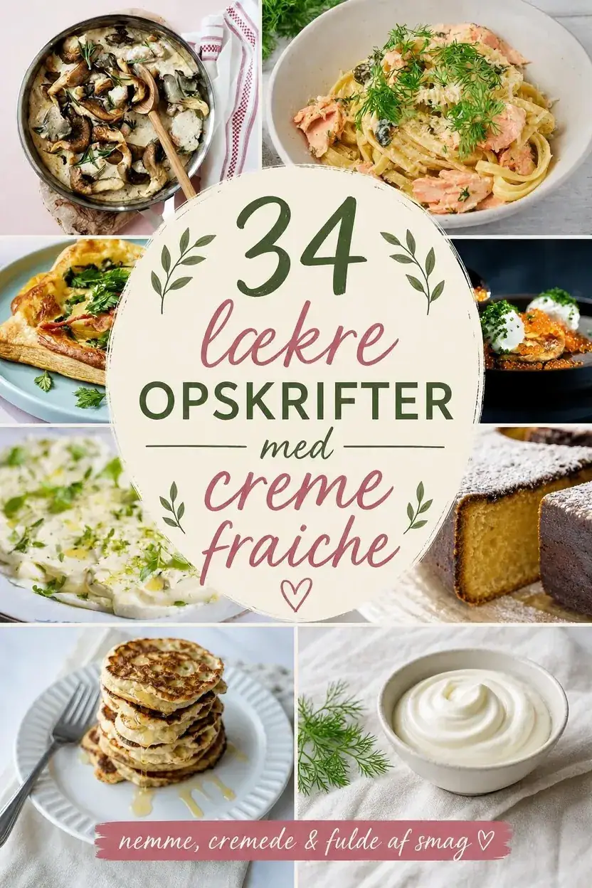 34 lækre opskrifter med creme fraiche