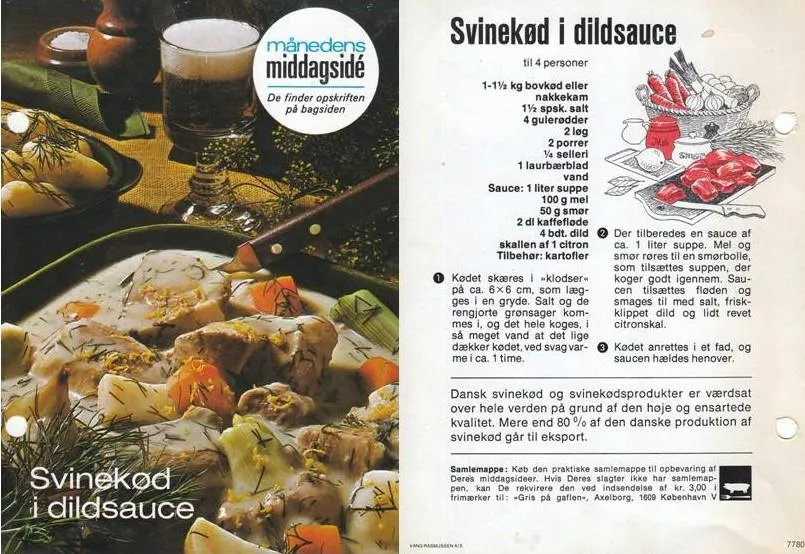 Svinekød i dildsauce