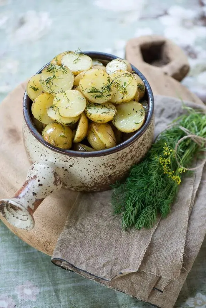 Ovnbagte dildkartofler