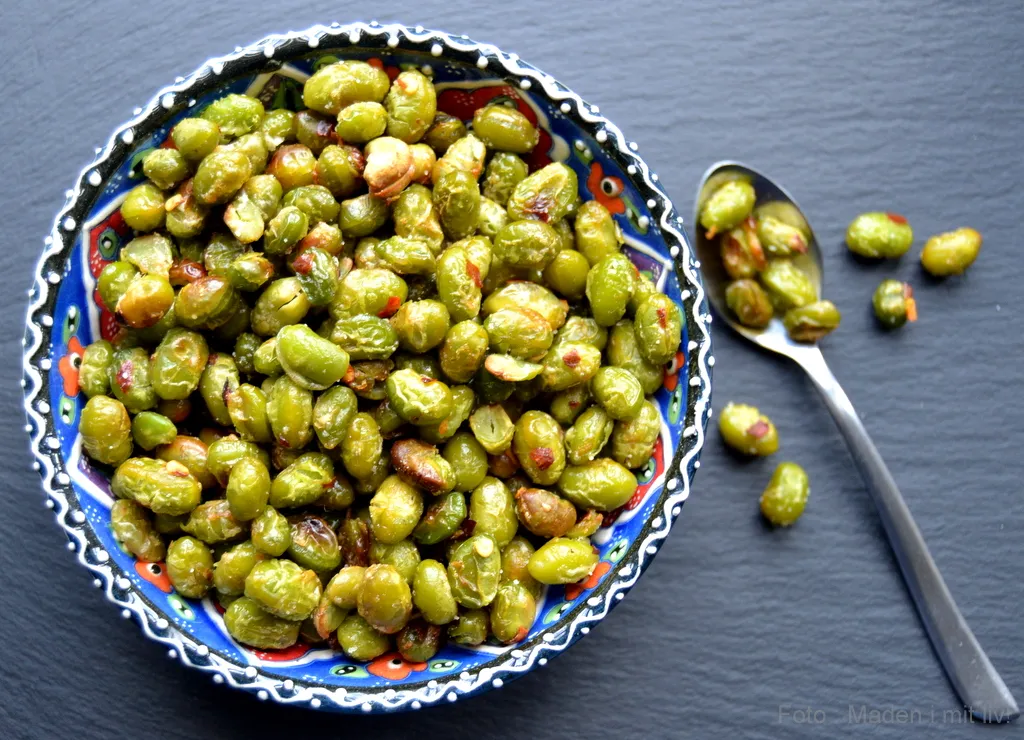 Edamamebønner med chili