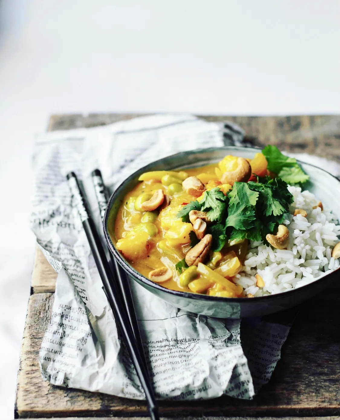 Thailandsk kokossauce med edamamebønner