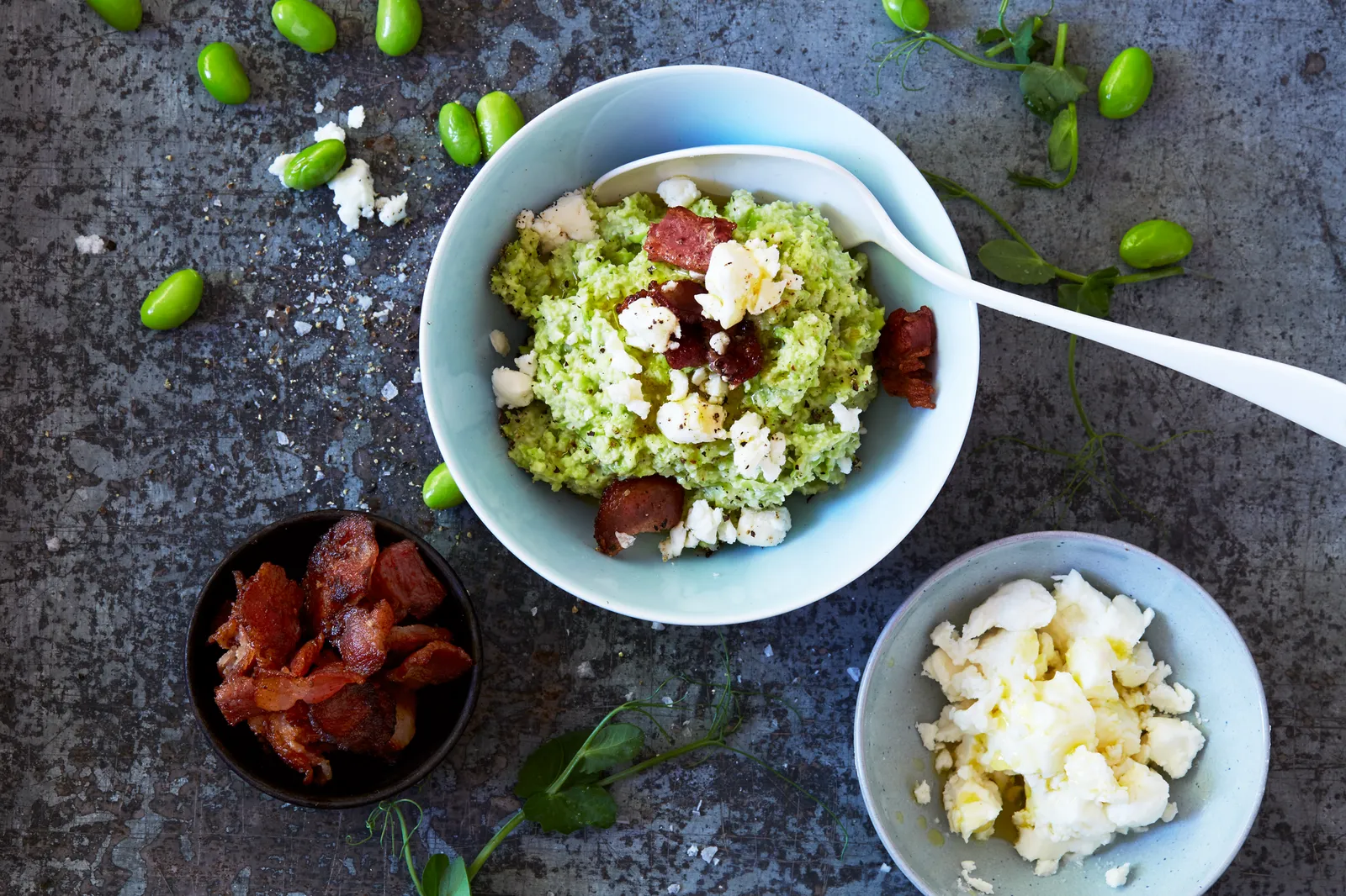 Hummus med edamamebønner