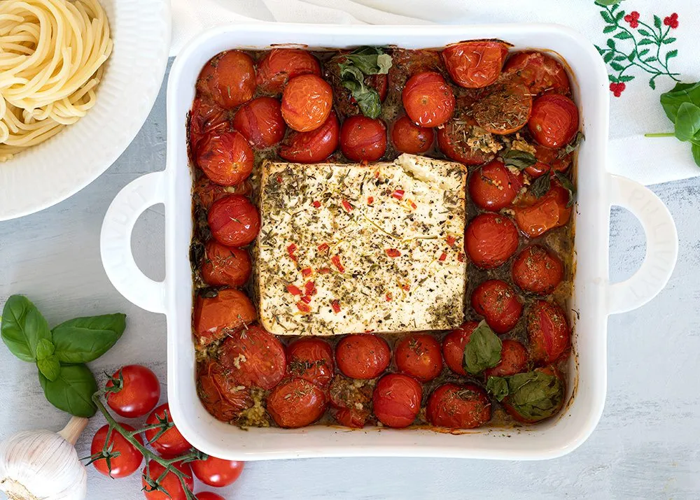 Feta pasta med tomat