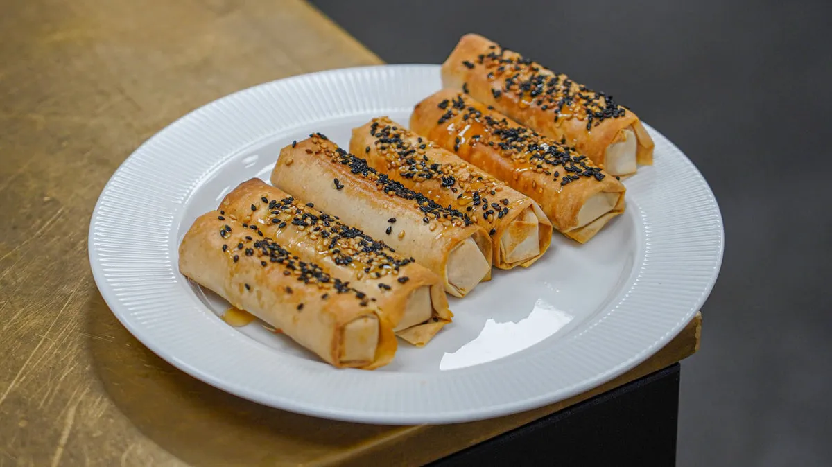Sprøde cheese sticks med feta og filodej