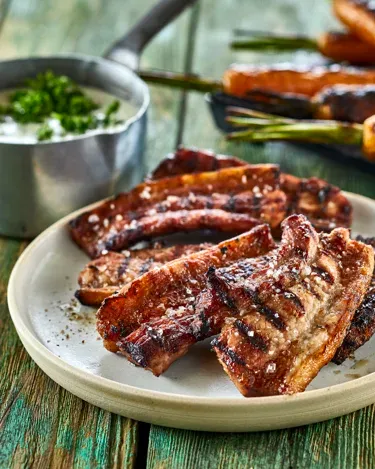 Stegt flæsk på grill