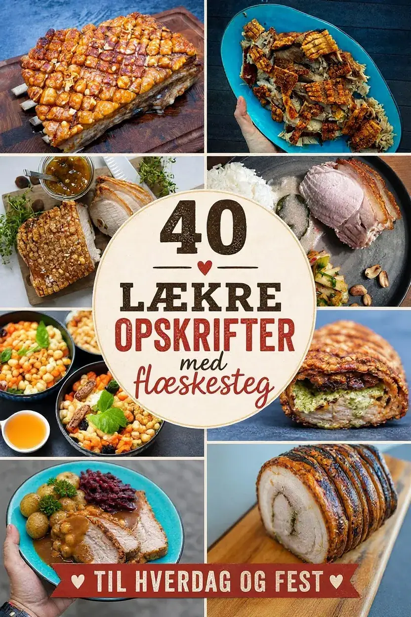 40 lækre opskrifter med flæskesteg