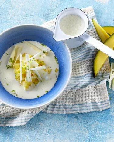 Mango med fløde