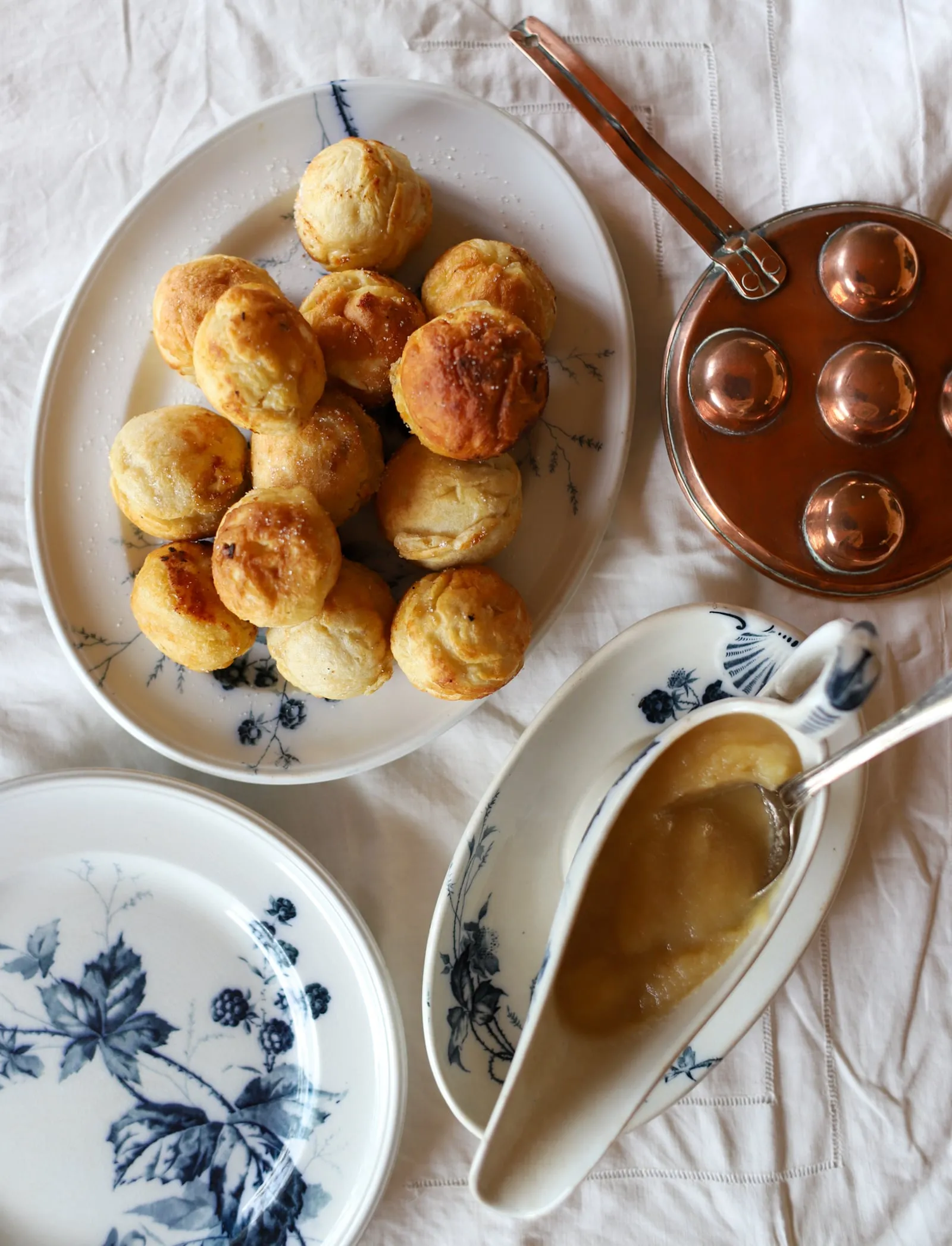 Æbleskiver med gær (Beignets à la danoise)
