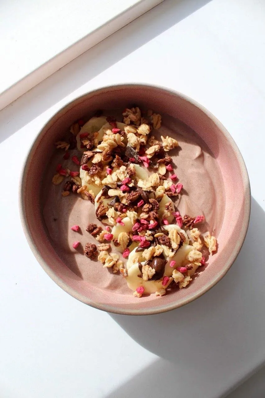 Pisket græsk yoghurt med kakao