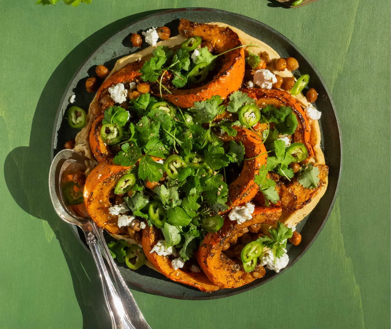 Bagt græskar med Za'atar og Double Garlic