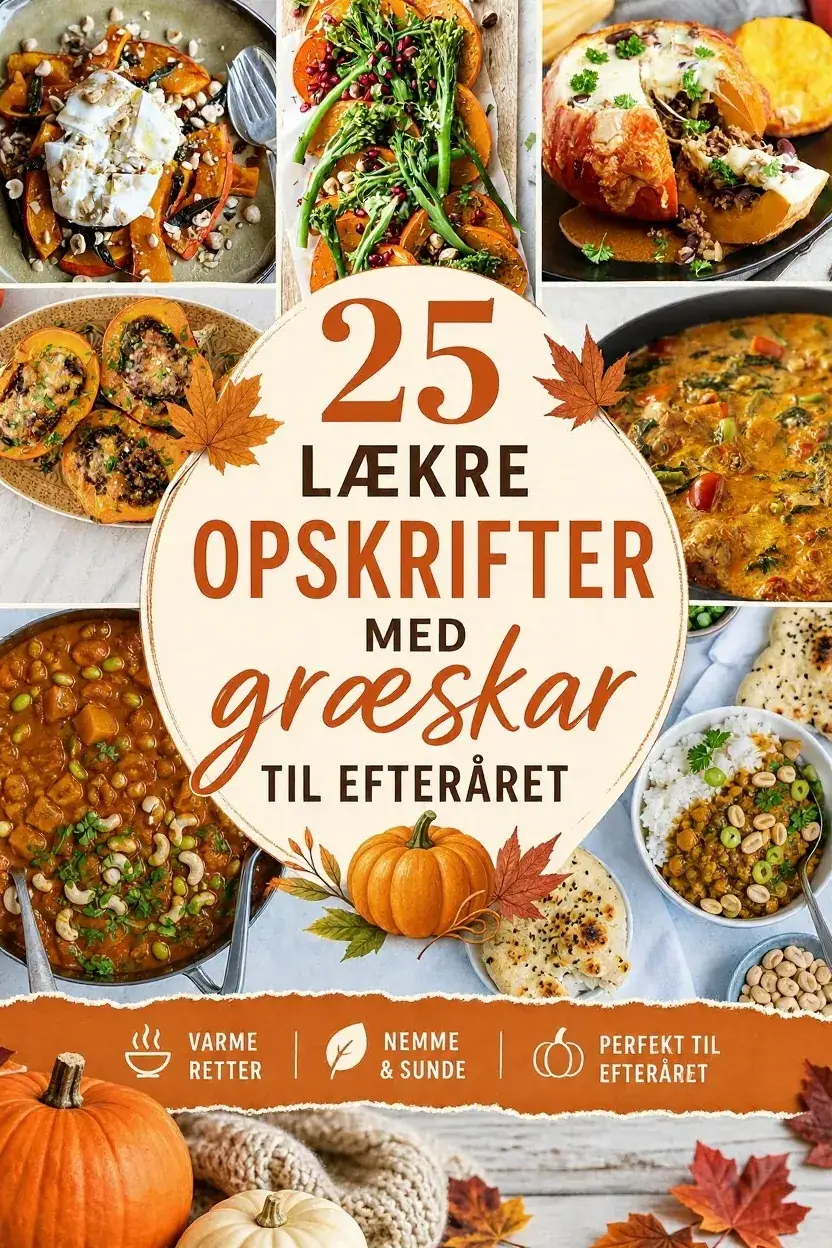 25 lækre opskrifter med græskar til efteråret