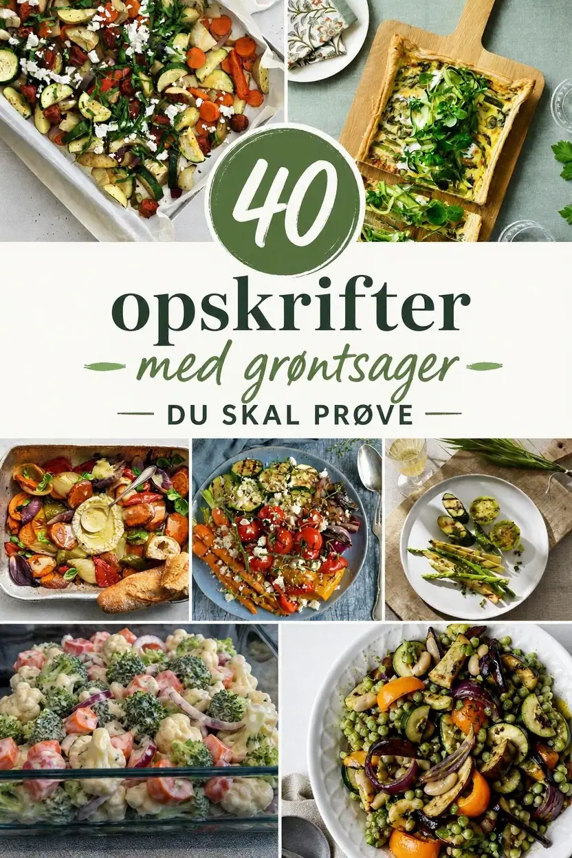 40 farverige opskrifter med grøntsager