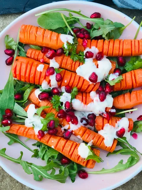 Hasselback gulerødder
