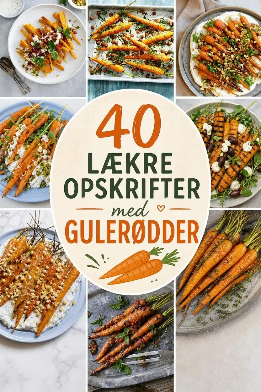 40 lækre opskrifter med gulerødder