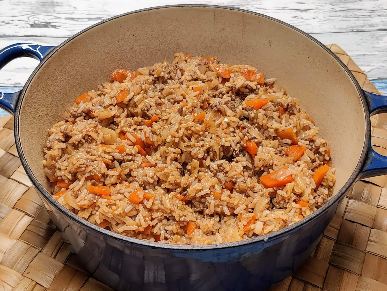 One pot med hakket oksekød