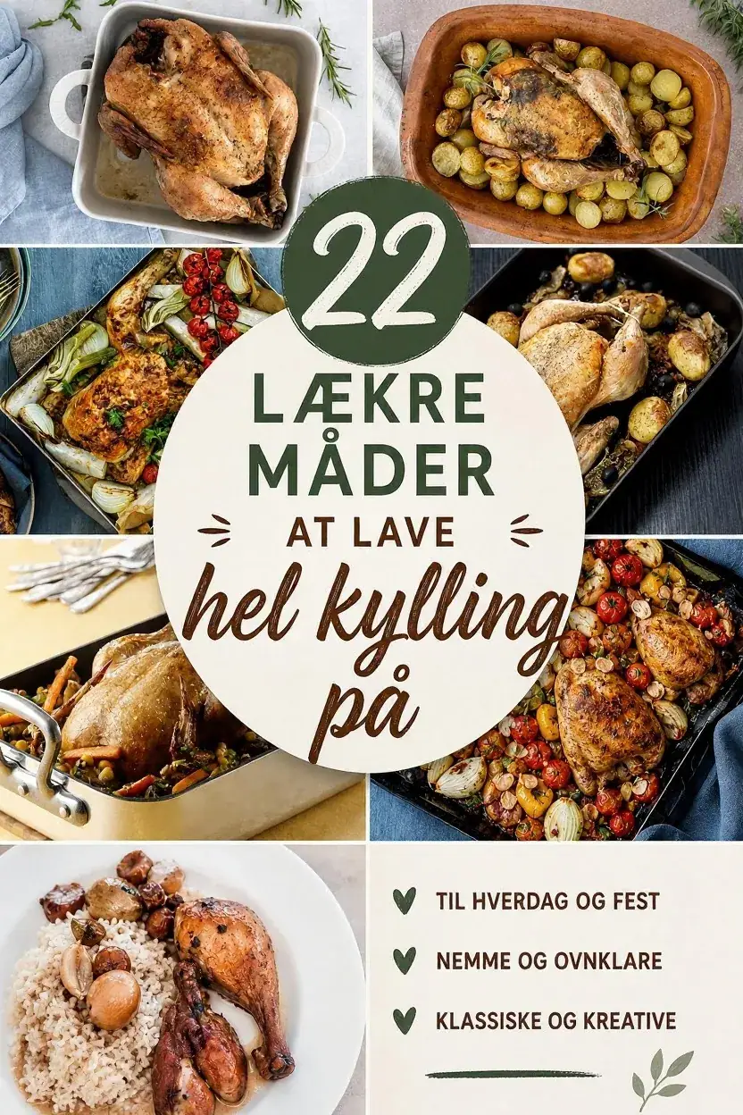22 lækre måder at lave hel kylling på