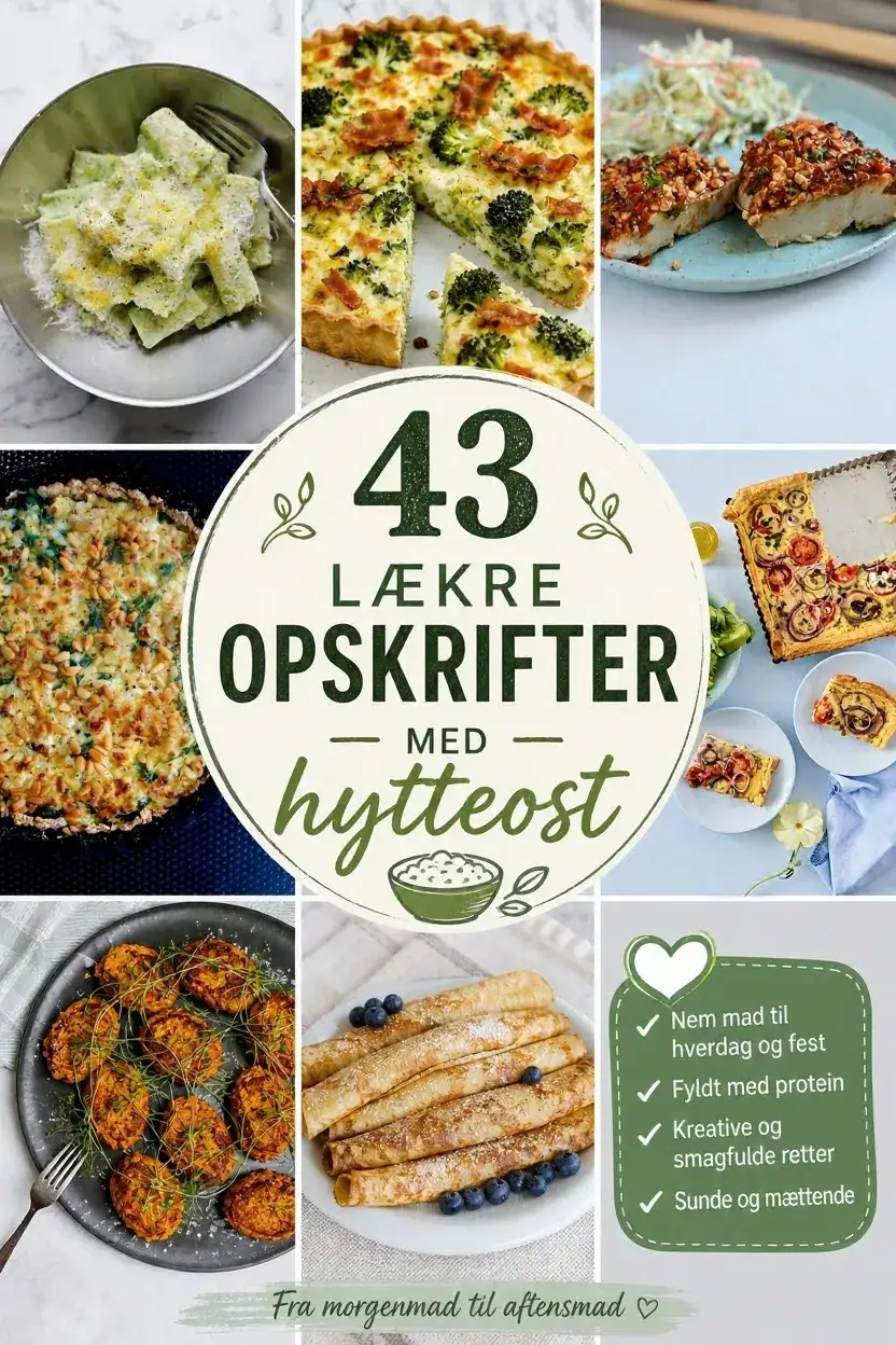 43 lækre opskrifter med hytteost