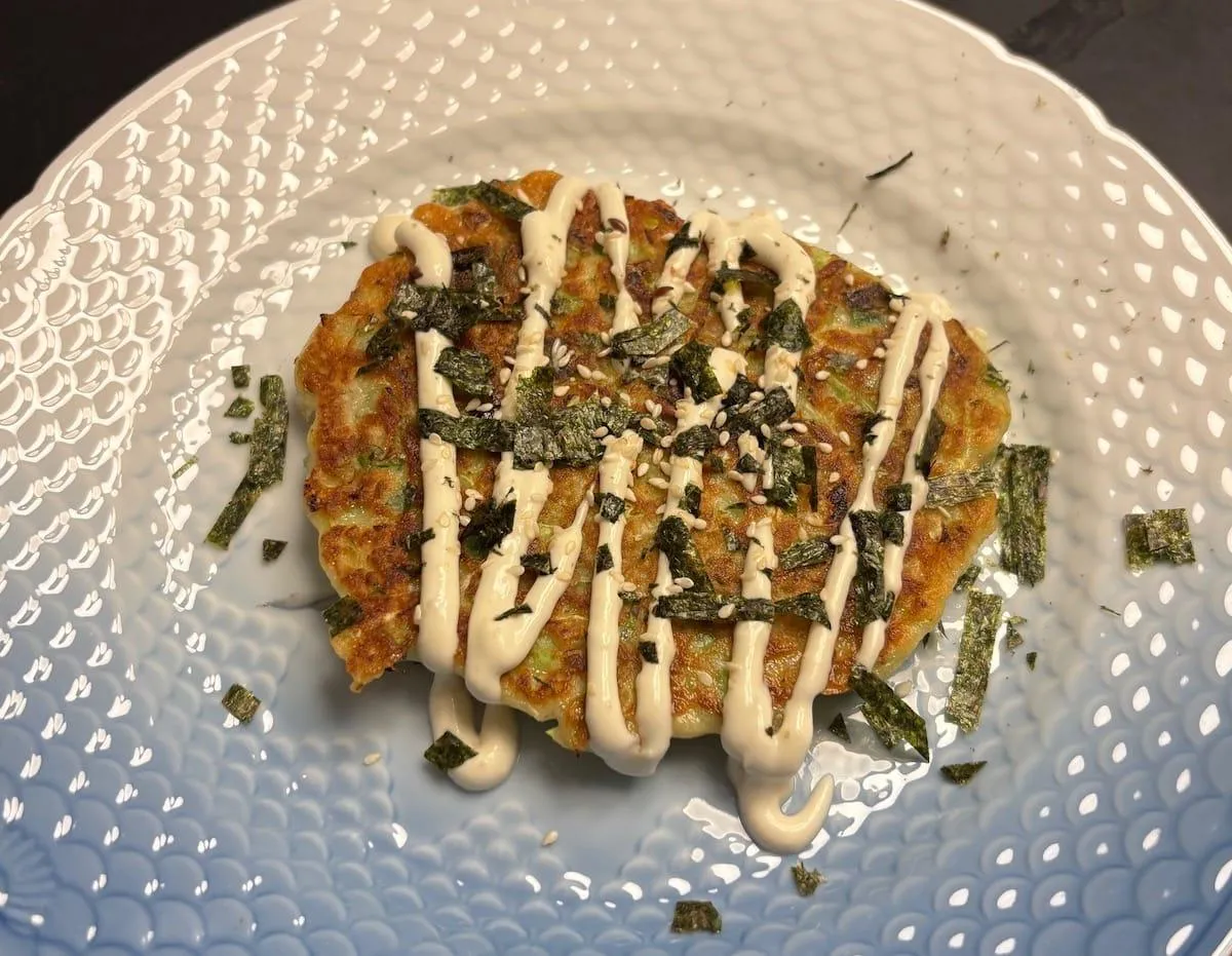 Okonomiyaki med syltet ingefær