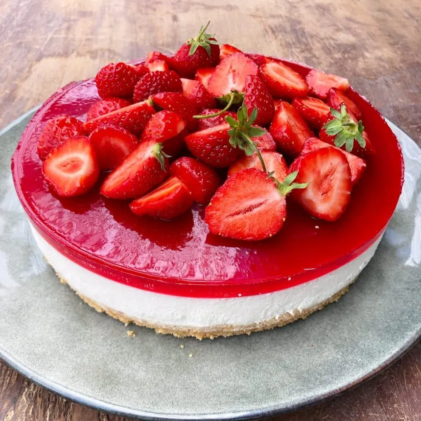 Cheesecake med jordbær