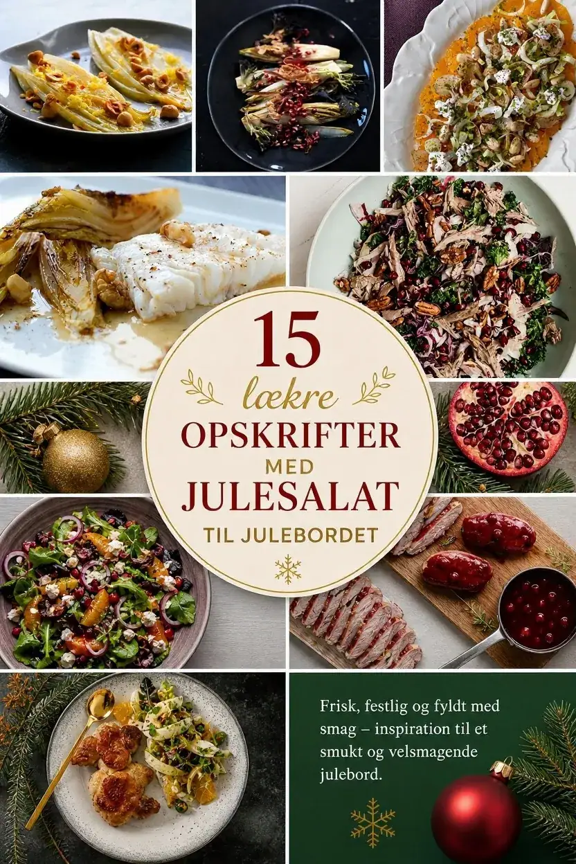 15 lækre opskrifter med julesalat til julebordet