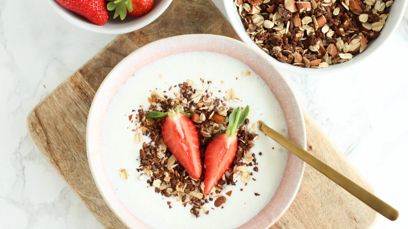 Proteinrig koldskål med kefir