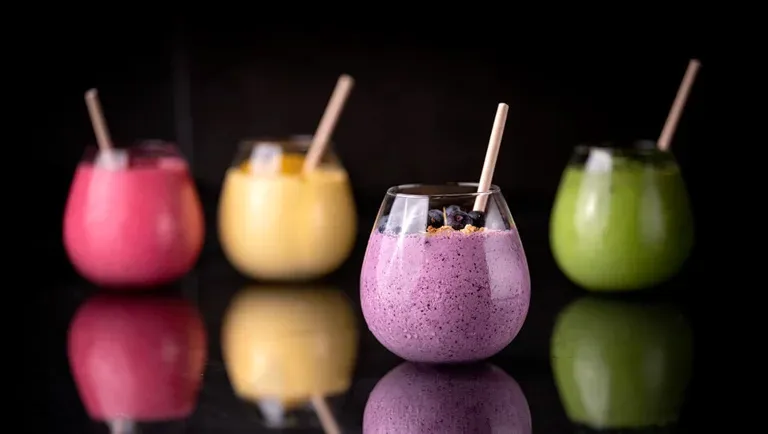 Smoothie med kefir og blåbær