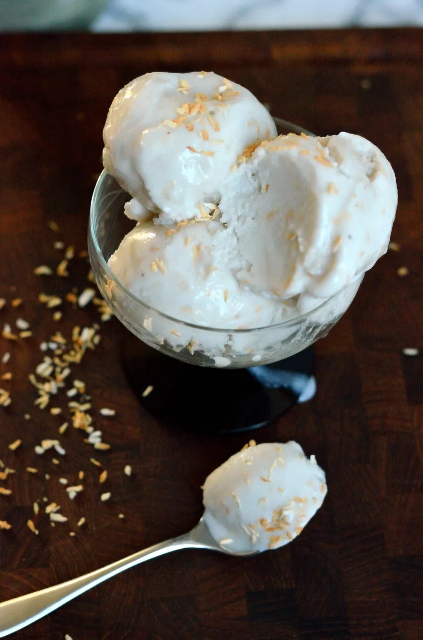 Cremet vegansk kokosis