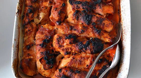 Pestokylling med bacon